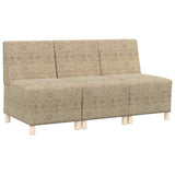 Modular Sofa Unit Armless 3 pcs Light Grey 55 x 74 x 82 cm 3399833