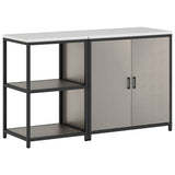 Kitchen Storage Set HATTEM 2 pcs Rusty Steel 3392686