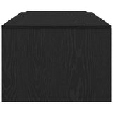 Coffee Table Black Oak 150 x 50 x 35 cm Engineered Wood 862478