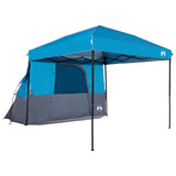 Camping Tent Set Folding 2 pcs Blue Taffeta and Fabric 3337169
