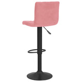 Bar Stools 2 pcs Pink Velvet 333736