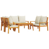 5 Piece Garden Lounge Set with Cushions Solid Wood Acacia 3211801