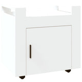 Desk Trolley White 60x45x60 cm Engineered Wood 816608