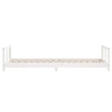 Kids Bed Frame White 90x200 cm Solid Wood Pine 834424