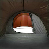 Camping Tent Tunnel 4-Person Orange Waterproof 94396