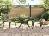 3 Piece Bistro Set Bronze Cast Aluminium 3216345