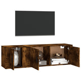 2 Piece TV Cabinet Set Smoked Oak Engineered Wood 3188427