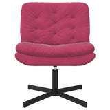 Swivel Relaxing Chair Wine Red 63 x 75 x 76 cm Velvet 42007364