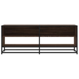TV Cabinet Brown Oak 120.5x40x46 cm Engineered Wood and Metal 848893