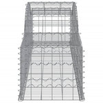 Arched Gabion Baskets 4 pcs 300x50x40/60 cm Galvanised Iron 3146649