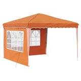 Pop-up Party Tent 288 x 288 x 245 cm Orange Oxford Fabric 42019767