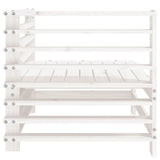 Garden Corner Sofas 2 pcs White Solid Wood Pine 825633