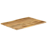Table Top 100x80x3.8 cm Live Edge Solid Wood Mango 370748