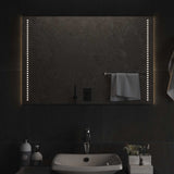 LED Bathroom Mirror Transparent 60 x 90 cm Tempered Glass 42045783