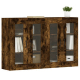 Wall Mounted Cabinets 2 pcs Smoked Oak Engineered Wood 3197910