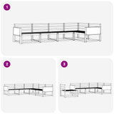 Outdoor Sofa Set 5 pcs Natural Solid Acacia Wood 3382552
