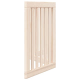 Dog Gate Foldable 3 Panels 150 cm Poplar Wood 352236