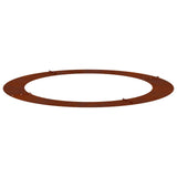 suitable for Flat Tree Ring Brown 90 / 120 cm Weathering Steel 873730