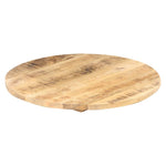 ZNTS Table Top Solid Mango Wood Round 25-27 mm 70 cm 286007