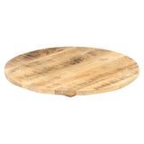 ZNTS Table Top Solid Mango Wood Round 25-27 mm 70 cm 286007