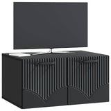Wall-Mounted TV Cabinet Black 59.5 x 41 x 30 cm Engineered Wood 899016