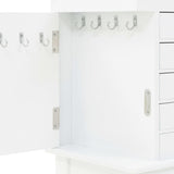 Free Standing Jewelery Cabinet White 246960