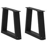 Coffee Table Legs V-Shape 2 pcs Black 40x cm Steel 4012524