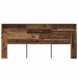 Headboard Cabinet Old Wood 220 x 19 x 101.5 cm Engineered Wood 879447