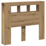 LED Headboard Artisan Oak 120x18.5x103.5 cm Engineered Wood 857685