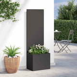 Garden Privacy Screen Black 50 x 150 cm Cold-rolled steel 876441