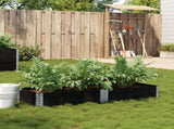 Garden Planter Black 150x50 cm Solid Wood Pine 3295404