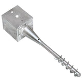 Ground Spikes 2 pcs Silver 12x12x56 cm Galvanised Steel 145443