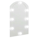 Mirror with LED Lights 60x40 cm Glass Arch 3102976