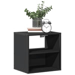 ZNTS Wall-mounted Bedside Cabinets 2 pcs Black 40x31x39.5 cm 848745