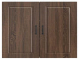 Wall Cabinet PORTO Brown Oak 80 x 31 x 80 cm Engineered Wood 885412