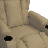 Recliner Chair Cappuccino Faux Leather 339070
