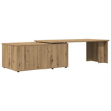 Coffee Table Artisan Oak 150x50x35 cm Engineered Wood 855981