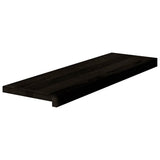 Stair Treads 12 pcs Brown Black 80x25x2 cm Solid Wood Oak 3283038