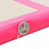 Inflatable Gymnastics Mat with Pump 300x100x10 cm PVC Pink 91912