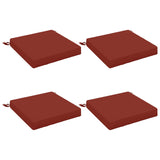 Seat Cushions SOEST 4 pcs 100% Polyester Red 50 x 50 x 7 cm 944564