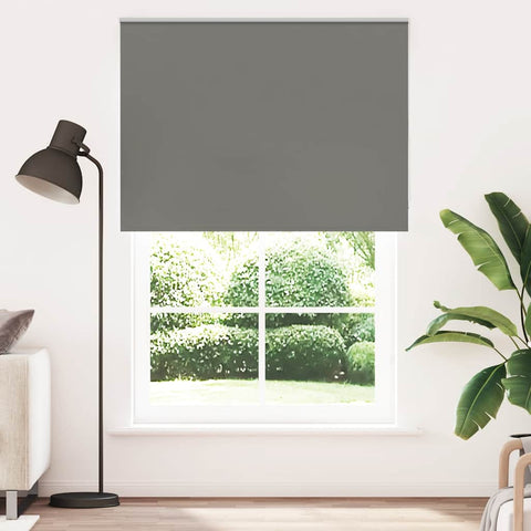 ZNTS Roller Blind Blackout Grey 150x230 cm Fabric Width 146.6 cm Polyester 4011216