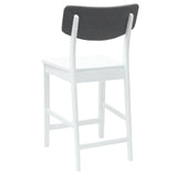 Dining Chairs 2 pcs White 48 x 49 x 95 cm Solid Rubber Wood 42020480