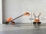 1500W Electric Garden Tiller w/Foldable Handle, 40cm Working Width, 20cm Tilling Depth, 6 Blades, 2 T3398P554173