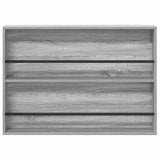 Magazine Rack with Shelf 2 pcs Grey Sonoma 100 x 12 x 70 cm 890859