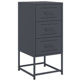 ZNTS Bedside Cabinets 2 pcs Anthracite 36x39x78 cm Steel 846583