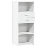 Highboard White 50x42.5x124 cm Engineered Wood 846173