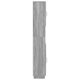 Bathroom Cabinet with Open Shelf HOORN Grey Sonoma 897261