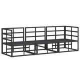 Outdoor Furniture 3 Piece Black and Anthracite Metal 42008024