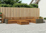 Outdoor Sofa Set 6 pcs Natural 79 x 79 x 37 cm 3383397