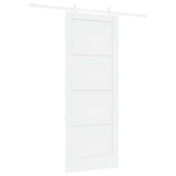 Sliding Door 83 x 211 cm Engineered Wood White 3450154